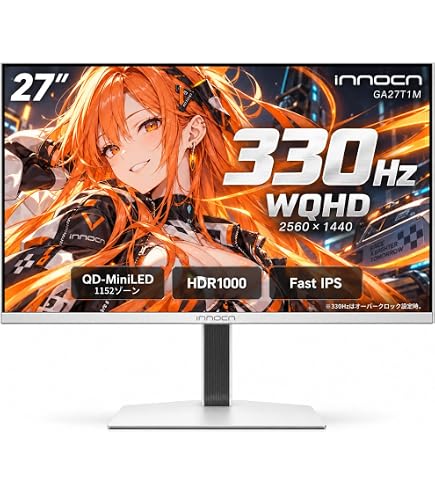 Amazon.co.jp: INNOCN 24.5インチ 2K QHD 2560x1440P 240Hz ミニLED